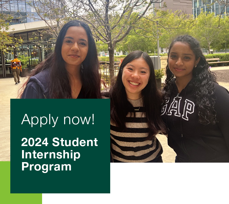 Apply now! 2024 Student Internship Program