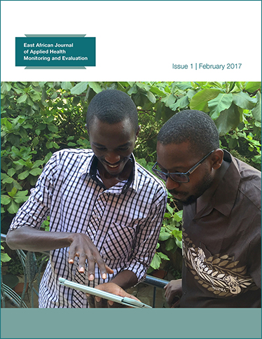 Cover for East African Journal of Applied Health Monitoring and Evaluation