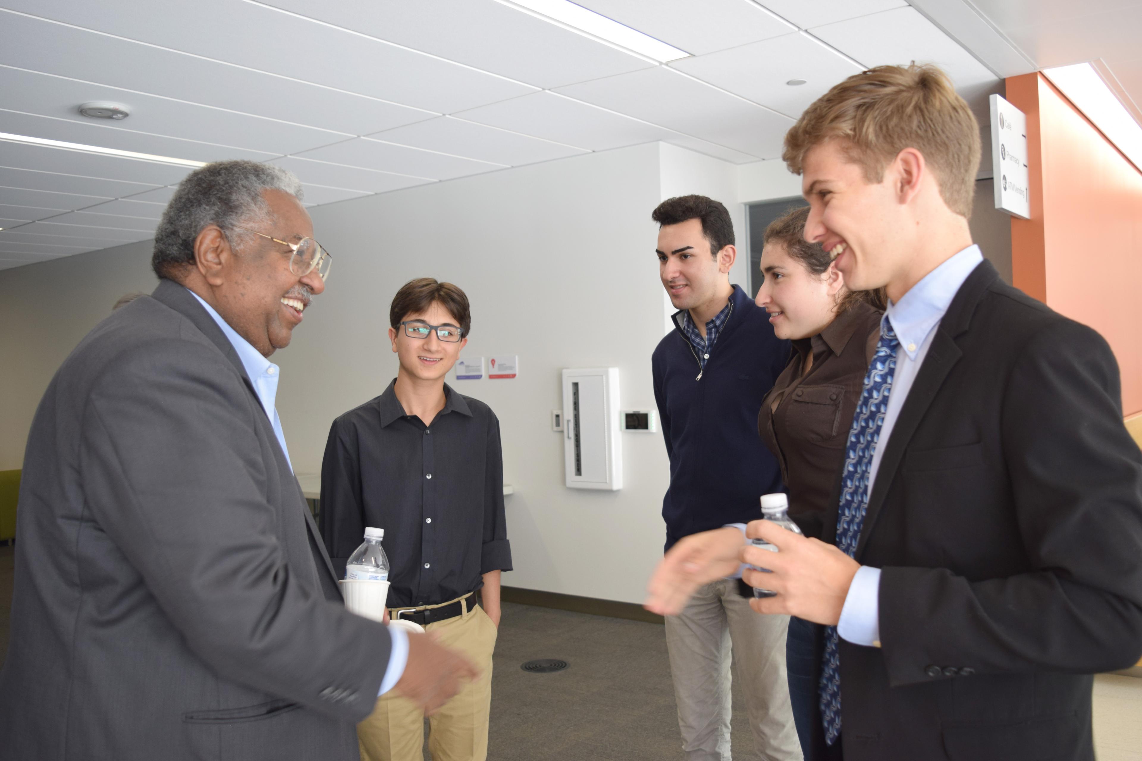 Students in the IGHS Summer Research in Global Health program with Dr. Haile Debas