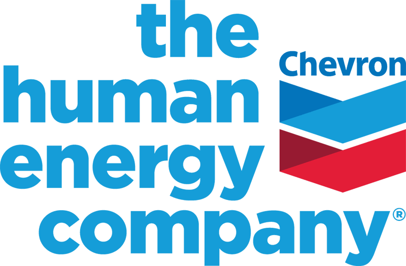 Chevron the human energy company logo